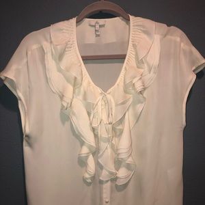Joie Silk Sleeveless Blouse, Ivory, Sz. Small